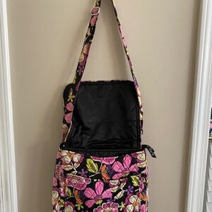 Vera Bradley large flip top purse 11 1/2 long.